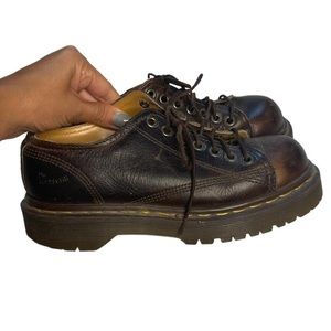 Dr. Martens Brown Vintage Rare Leather Oxford Shoes